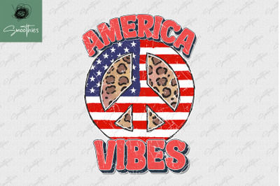 Hippie 4Th Of July America Vibes Png