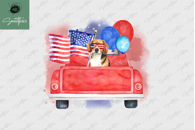 Patriotic Truck July 4Th Usa Sublimation