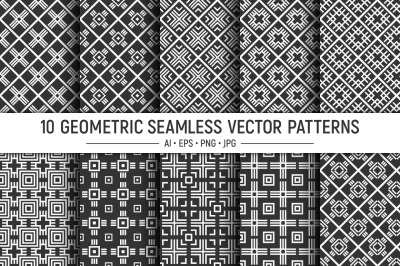 Geometric seamless vector patterns, Geometric Digital Paper