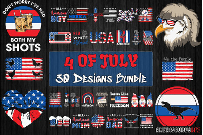 4th of July Bundle SVG 30 designs