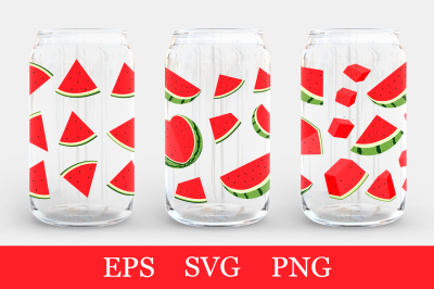 Watermelon Can Glass sublimation. Watermelon Can Glass Wrap