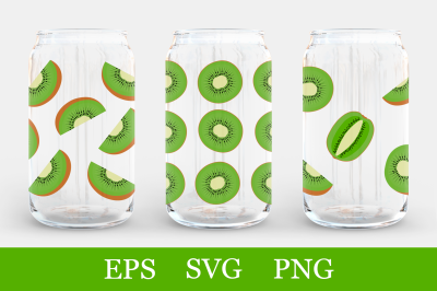 Kiwi Can Glass Wrap sublimation. Kiwi Can Glass Wrap Bundle