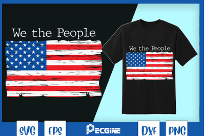 Vintage American Flag We The People