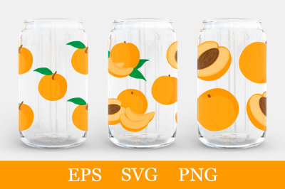 Peach Can Glass sublimation. Peach Can Glass Wrap Bundle