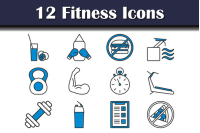 Fitness Icon Set