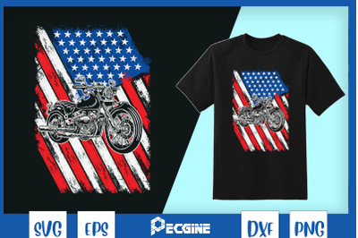 AmericanFlag Motocross Biker 4th of July