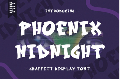 Phoenix Midnight - Graffiti Font