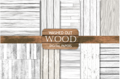 Washed Out Wood Texture Mock Up Papers