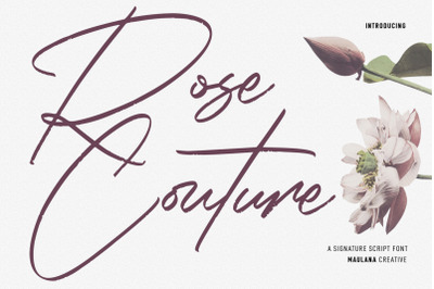 Rose Couture Signature Font