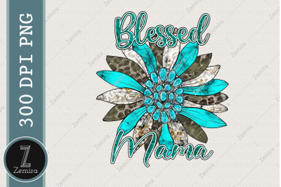 Blessed Mama Western Turquoise Gem Stone