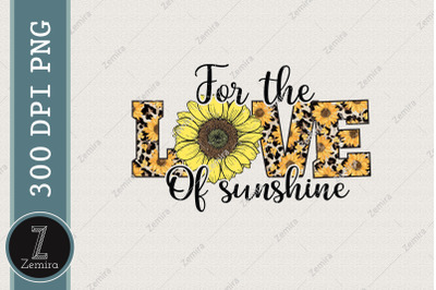 Love Of Sunshine Mama Sunflower Leopard