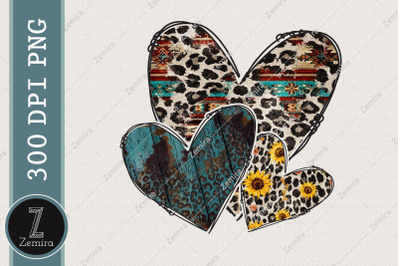 Heart Western Butterfly Sublimation