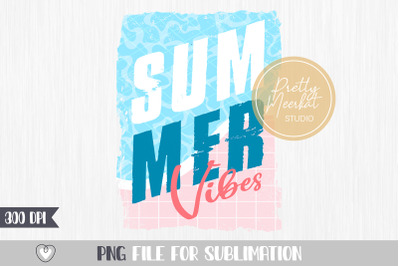 Summer vibes png, Summer sublimation, T-shirt design