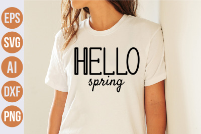 Hello Spring svg