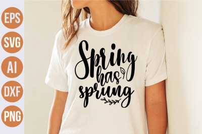 Spring has sprung svg