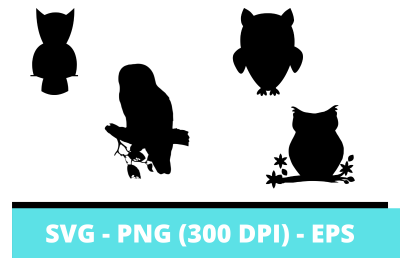 Over 90 Silhouette Cut Files of Owls for Cricut and Other Projects