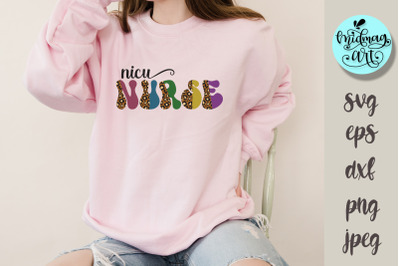 Nicu nurse svg&2C; groovy nurse cut file