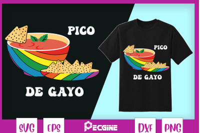 LGBT Pico De Gayo Funny Gay Pride Gay