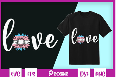 Sunflower Love Transgender Pride Flag