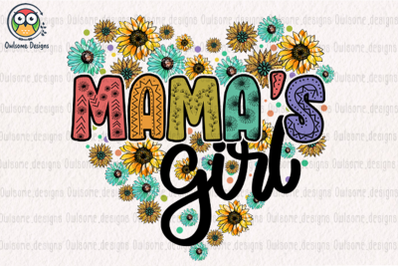 Mama&#039;s girl Sublimation Design