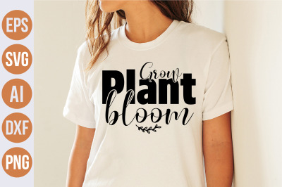 Grow plant bloom svg