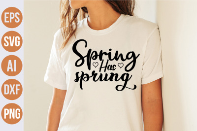 Spring has sprung svg