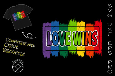 Love Wins LGBT Pride Rainbow