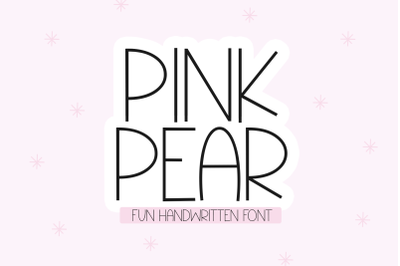Pink Pear - Fun Handwritten Font