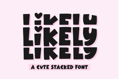 Likely Stacked - Fun Stacked Font