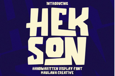 Hekson Handwritten Display Font