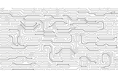 Circuit board pattern. Technology texture, digital tech lines and comp