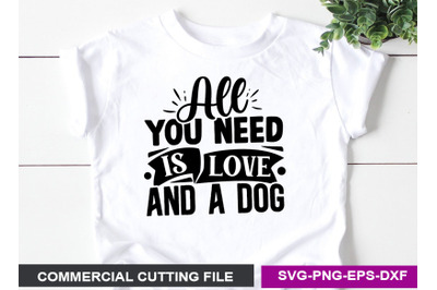 DOG SVG T shirt Design Template