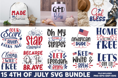 4th of july svg bundle