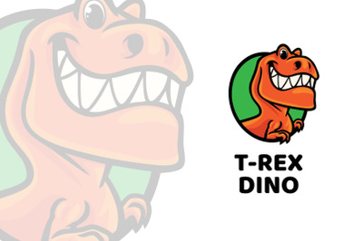 Trex Dino Mascot Logo