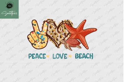 Peace Love Beach PNG Beach Summer Vibes