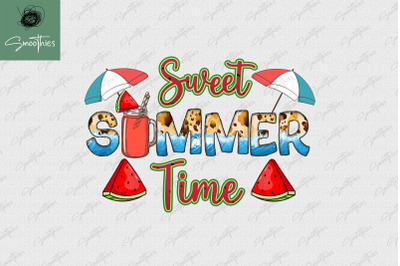 Sweet Summer Time Watermelon Leopard PNG