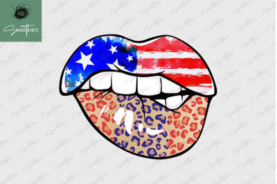 Sexy Lip America 4th Of July Sublimation