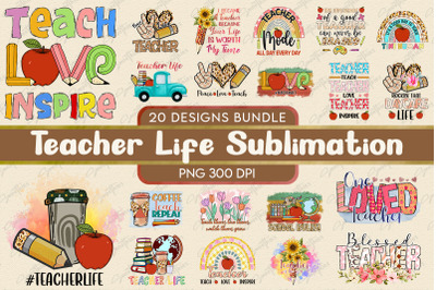 Teacher Life Sublimation Bundle