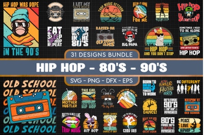 Hip Hop SVG Bundle