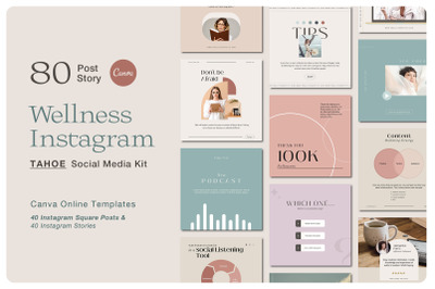 TAHOE Wellness Instagram Kit | CANVA