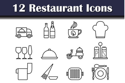 Restaurant Icon Set