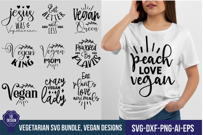 Vegetarian SVG Bundle, Vegan Designs