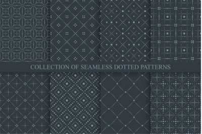 Dark dotted ornamental patterns