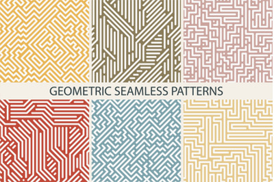 Striped geometric delicate patterns