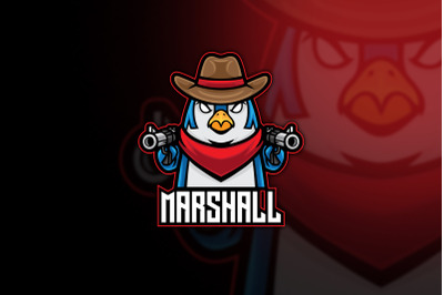 Cowboy Penguin Esport Logo