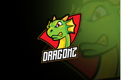 Dragon Cartoon Esport Logo