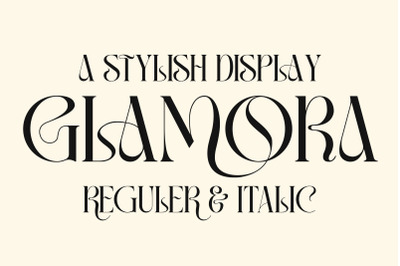 GLAMORA Typeface