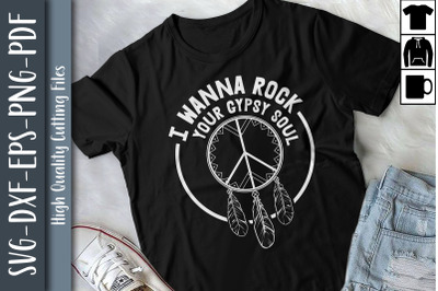 Hippie Design I Wanna Rock Gift