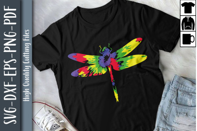 Design For Hippie Dragonfly Colourful