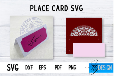 Wedding Place Card SVG | Lace Place SVG Card | Wedding SVG